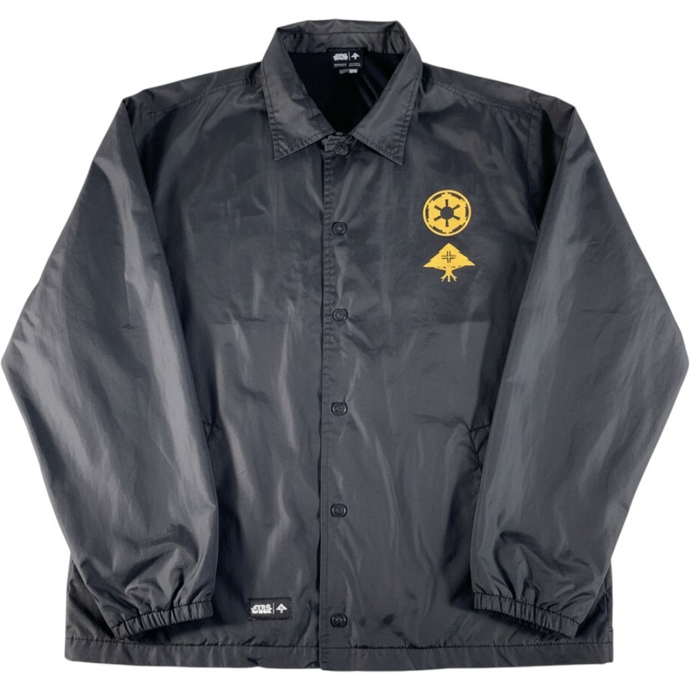 LRG x Star Wars Darth Vader Coaches Jacket Men's XL Black Gold Windbreaker